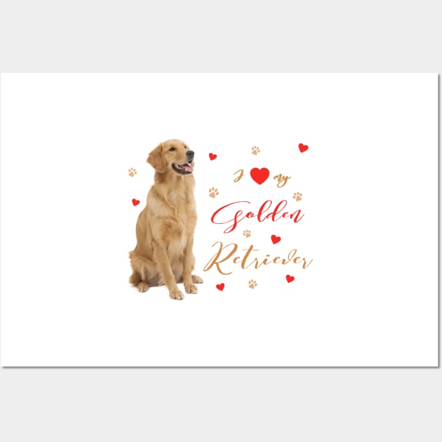 I absolutely love my Golden Retriever! Especially for Golden owners! Wall Art by rs-designs